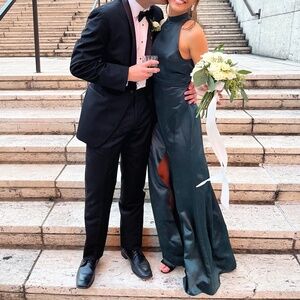 Lovely evergreen dress